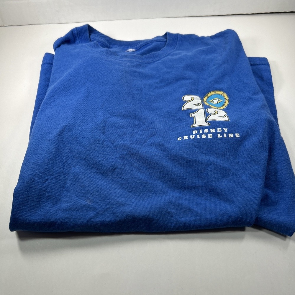 disney cruise line 2012 Blue Short Sleeve Medium T Shirt